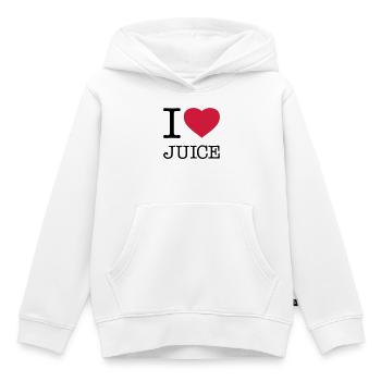 J’AIME LE JUS Saft - Sweat Premium à capuche enfant bio - blanc - Devant - AI Model Kid Female (0cm)