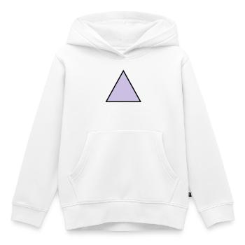 forme de triangle hippie triangle - Sweat Premium à capuche enfant bio - blanc - Devant - AI Model Kid Female (0cm)