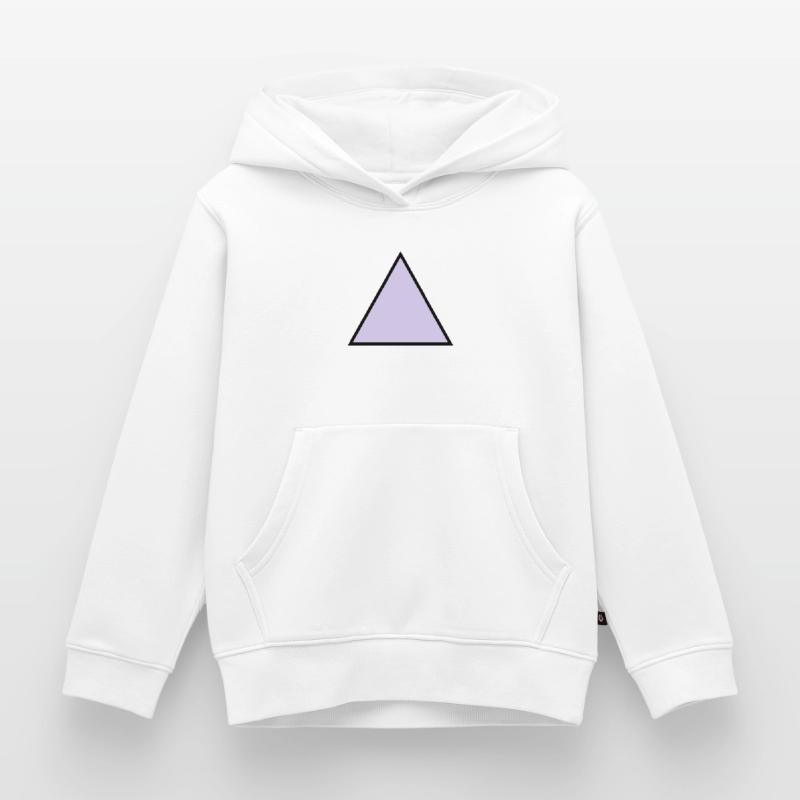 forme de triangle hippie triangle Sweat Premium à capuche enfant bio