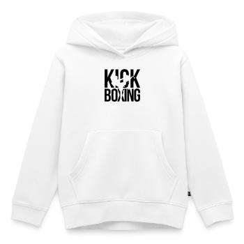 kick boxing - Kids Premium Organic Hoodie - white - Front - AI Model Kid Female (0cm)