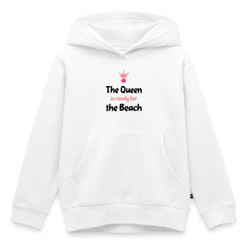 strand - Kinder Premium Organic Hoodie - Weiß - Vorne - AI Model Kid Female (0cm)