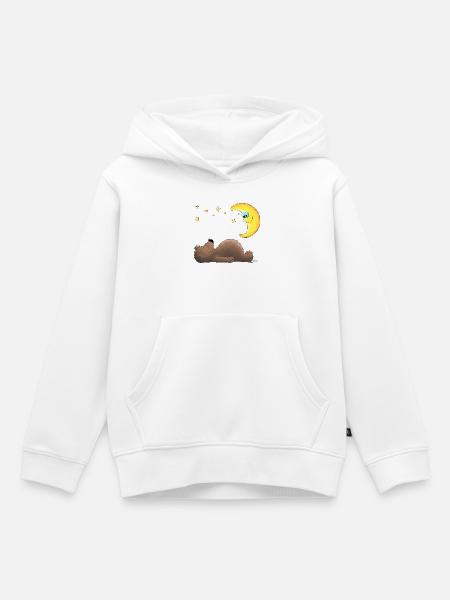 süßer Teddybär - Bär - Kinder Premium Organic Hoodie - Weiß