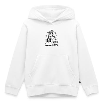 The Best Teachers... - Sweat Premium à capuche enfant bio - blanc - Devant - AI Model Kid Female (0cm)