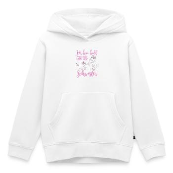 Ich bin bald große Schwester Einhorn - Kinder Premium Organic Hoodie - Weiß - Vorne - AI Model Kid Female (0cm)