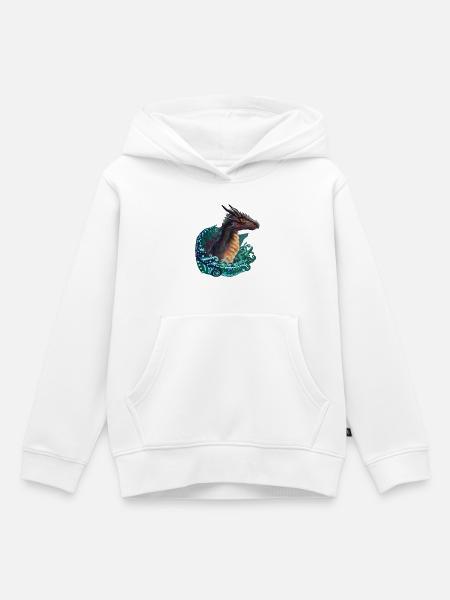 Drachen - Kinder Premium Organic Hoodie - Weiß