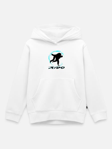 JUDO - Kinder Premium Organic Hoodie - Weiß
