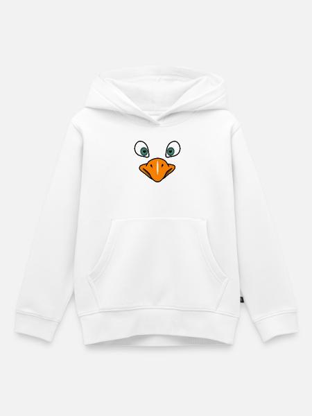 Vogelgesicht - Kinder Premium Organic Hoodie - Weiß
