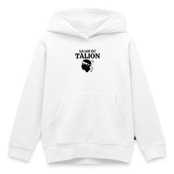 Corse, j'aime la Corse, je suis Corse - Sweat Premium à capuche enfant bio - blanc - Devant - AI Model Kid Female (0cm)