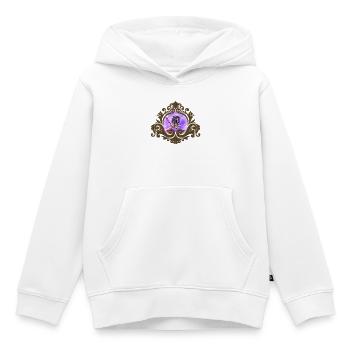 Elegantes buntes Wildpferd - Kinder Premium Organic Hoodie - Weiß - Vorne - AI Model Kid Female (0cm)