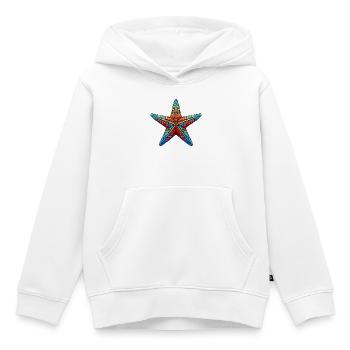 Étoile de mer - Sweat Premium à capuche enfant bio - blanc - Devant - AI Model Kid Female (0cm)