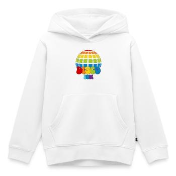Disco Fox Discokugel Groovy Discothek Discofox - Kinder Premium Organic Hoodie - Weiß - Vorne - AI Model Kid Female (0cm)