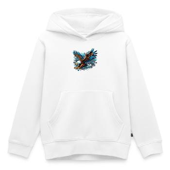 Adler - Kinder Premium Organic Hoodie - Weiß - Vorne - AI Model Kid Female (0cm)