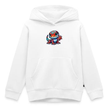 Gecko - Kinder Premium Organic Hoodie - Weiß - Vorne - AI Model Kid Female (0cm)