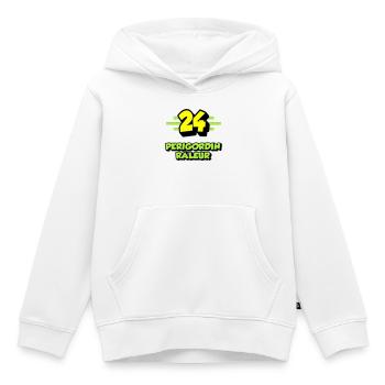 Complaining Périgordin - Kids Premium Organic Hoodie - white - Front - AI Model Kid Female (0cm)