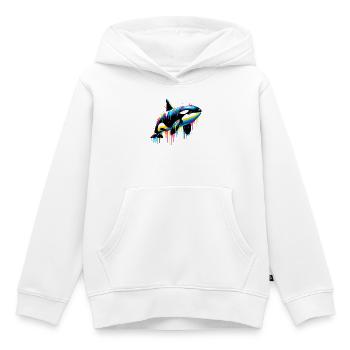 Schwertwal - Kinder Premium Organic Hoodie - Weiß - Vorne - AI Model Kid Female (0cm)