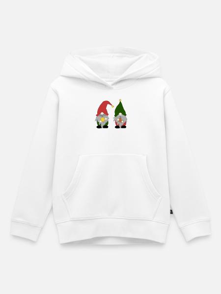 Fröhliche Wichtel - Kinder Premium Organic Hoodie - Weiß