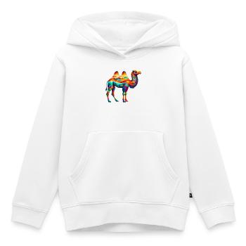 Kamel - Kinder Premium Organic Hoodie - Weiß - Vorne - AI Model Kid Female (0cm)