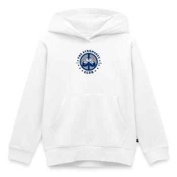 Mouvement pour la paix - Sweat Premium à capuche enfant bio - blanc - Devant - AI Model Kid Female (0cm)