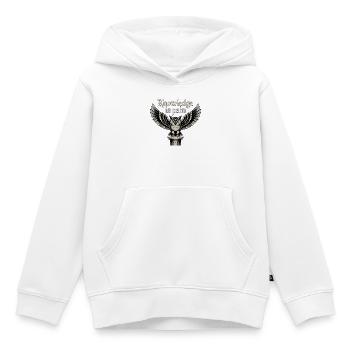 Wissen ist Schmerzeule - Kinder Premium Organic Hoodie - Weiß - Vorne - AI Model Kid Female (0cm)