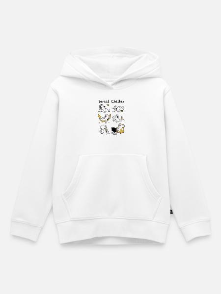 Serieller Kühler - Kinder Premium Organic Hoodie - Weiß