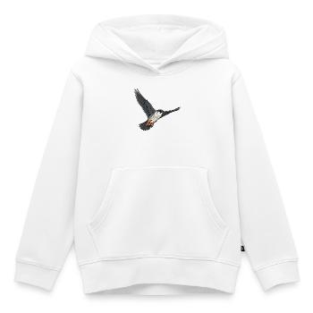 Faucon arboricole oiseau de proie - Sweat Premium à capuche enfant bio - blanc - Devant - AI Model Kid Female (0cm)