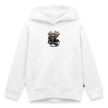 Skull Grim Reaper Skate Graffiti - Kinder Premium Organic Hoodie - Weiß - Vorne - AI Model Kid Female (0cm)