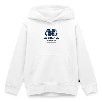 Blaue Hunde der Gascogne - Kinder Premium Organic Hoodie - Weiß - Vorne - AI Model Kid Female (0cm)