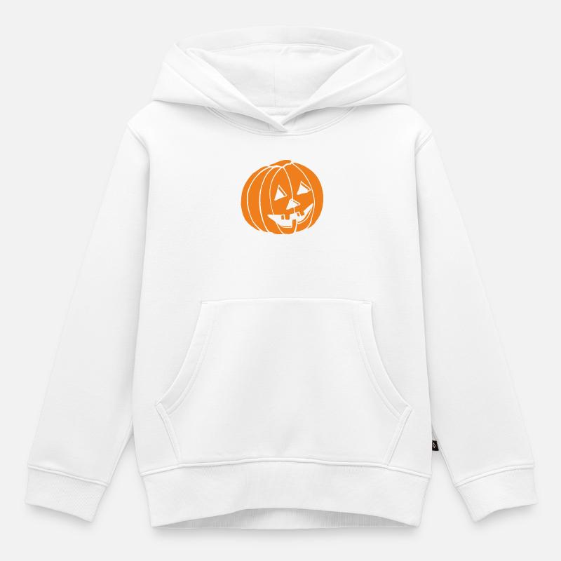Halloween - Sweat Premium à capuche enfant bio - blanc