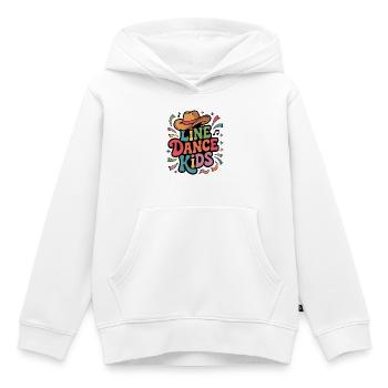 Danse en ligne Enfants Western Fun - Sweat Premium à capuche enfant bio - blanc - Devant - AI Model Kid Female (0cm)
