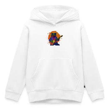 Rock-Frog bei Sonnenuntergang - Kinder Premium Organic Hoodie - Weiß - Vorne - AI Model Kid Female (0cm)