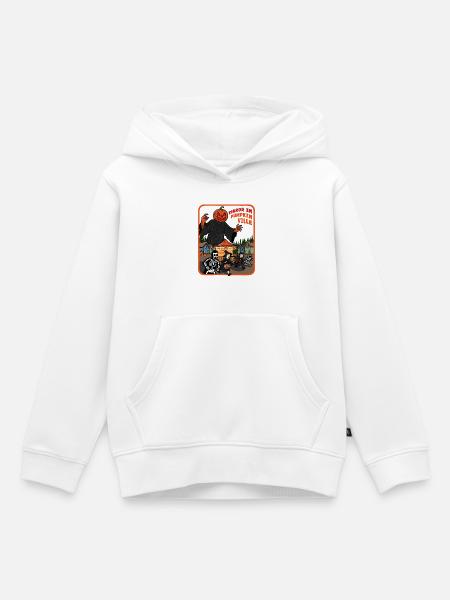 Terror in Pumpkinville - Kinder Premium Organic Hoodie - Weiß