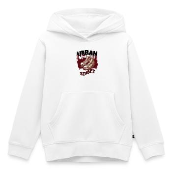Street Sneaker Graffiti Duo - Kinder Premium Organic Hoodie - Weiß - Vorne - AI Model Kid Female (0cm)
