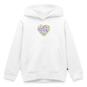 Siehst Du Uns Vielfalt Herz - Kinder Premium Organic Hoodie - Weiß - Vorne - AI Model Kid Female (0cm)