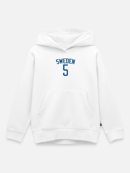 Schweden 5 – Sportdesign - Kinder Premium Organic Hoodie - Weiß