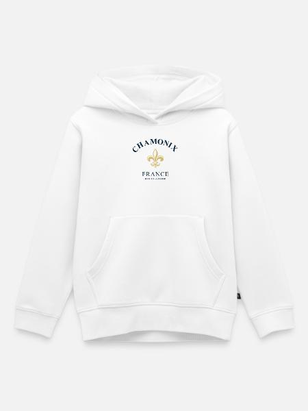Chamonix France - Kinder Premium Organic Hoodie - Weiß