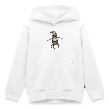 BUG #13 - dark hell - Sweat Premium à capuche enfant bio - blanc - Devant - AI Model Kid Female (0cm)