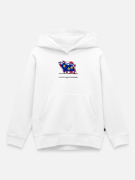 Schreibraum Centre-Val de Loire - Kinder Premium Organic Hoodie - Weiß