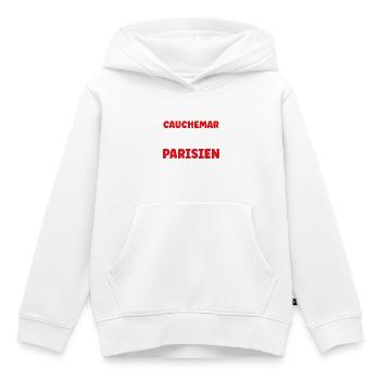 Ich hatte einen Pariser Albtraum - Kinder Premium Organic Hoodie - Weiß - Vorne - AI Model Kid Female (0cm)