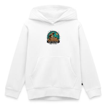 La Tombe du Pharaon 8-Bit - Sweat Premium à capuche enfant bio - blanc - Devant - AI Model Kid Female (0cm)