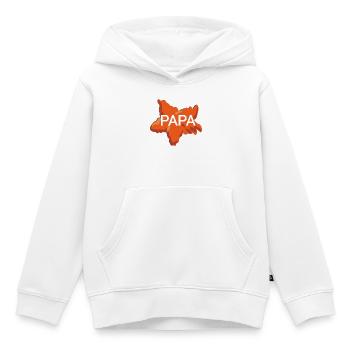 Dad - Kids Premium Organic Hoodie - white - Front - AI Model Kid Female (0cm)