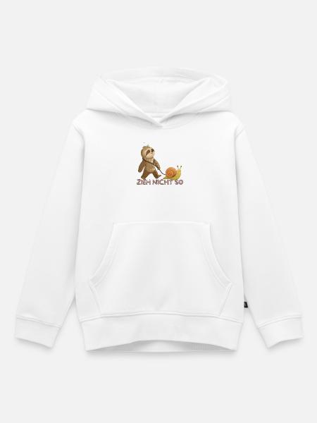Zieh Nicht So – Langsame Freundschaft - Kinder Premium Organic Hoodie - Weiß