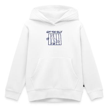 Vogel im Käfig wurde zu albern - Kinder Premium Organic Hoodie - Weiß - Vorne - AI Model Kid Female (0cm)