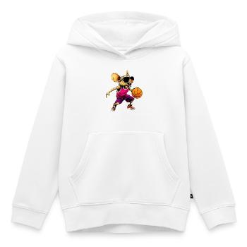 Basketball Mäuschen - Kinder Premium Organic Hoodie - Weiß - Vorne - AI Model Kid Female (0cm)