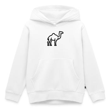 Kamel - Kinder Premium Organic Hoodie - Weiß - Vorne - AI Model Kid Female (0cm)