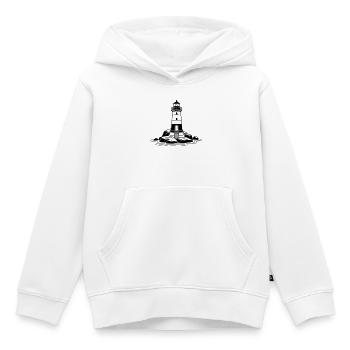 phare - Sweat Premium à capuche enfant bio - blanc - Devant - AI Model Kid Female (0cm)