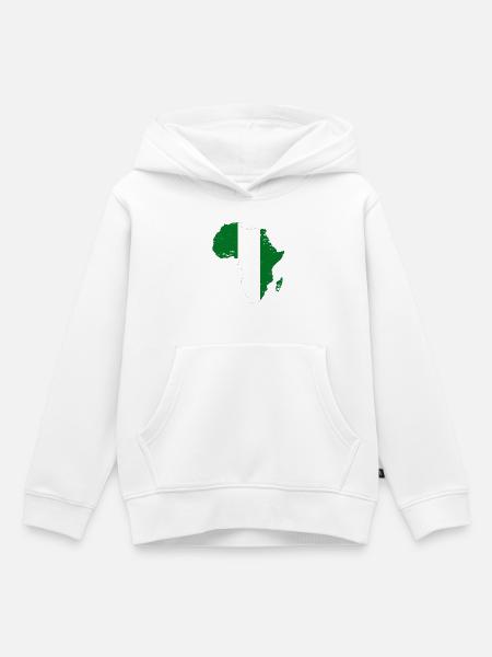Nigeria Flagge Afrika - Kinder Premium Organic Hoodie - Weiß