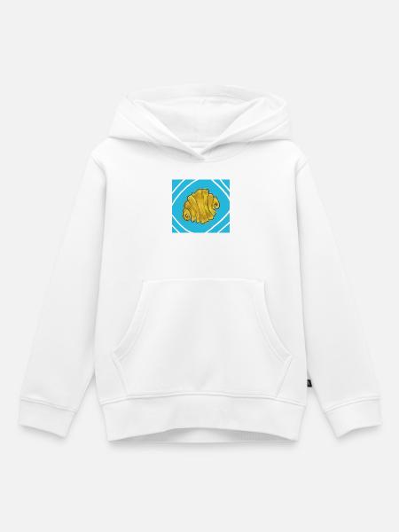 Franzbrötchen - Kinder Premium Organic Hoodie - Weiß