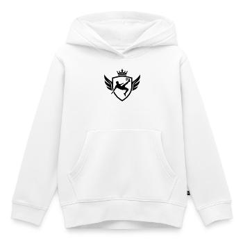 Fussballer Fallrückzieher Wappen - Kinder Premium Organic Hoodie - Weiß - Vorne - AI Model Kid Female (0cm)
