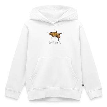 Motif de courage de requin rempli de cœur - Sweat Premium à capuche enfant bio - blanc - Devant - AI Model Kid Female (0cm)