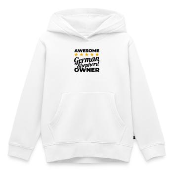 Bester Schäferhund Besitzer - Kinder Premium Organic Hoodie - Weiß - Vorne - AI Model Kid Female (0cm)